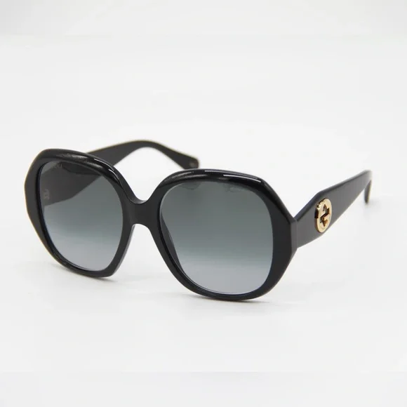 NEW GUCCI GG0796S 001 NEW WOMEN’S OVERSIZED SUNGLASSES GUCCI - Picture 4 of 14